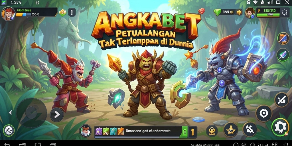 Tampilan gameplay yang menarik dan mendebarkan di ANGKABET.