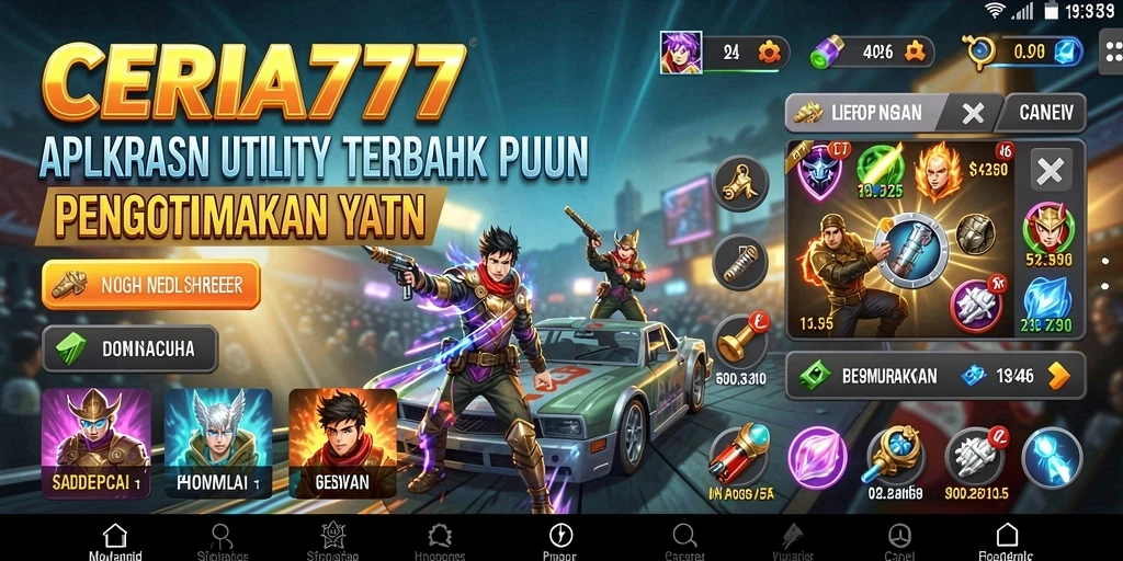 Tampilan antarmuka CERIA777 yang intuitif dan efisien.