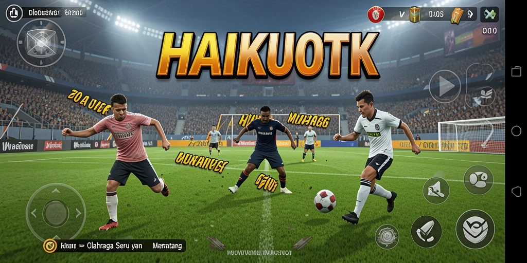 Tampilan gameplay menarik HAIKUOTK dalam pertandingan olahraga.
