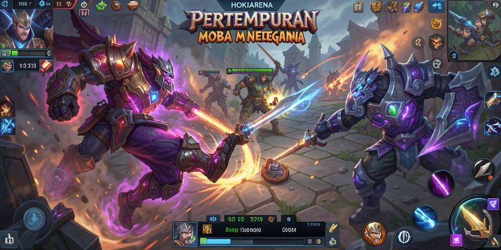 Gameplay seru di HOKIARENA dengan aksi pertempuran menarik.
