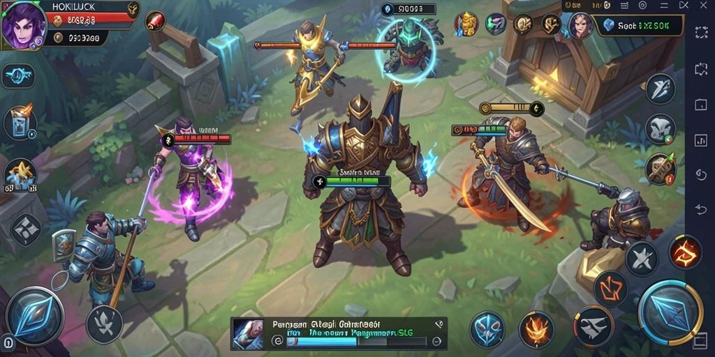Tampilan gameplay strategis yang menegangkan di HOKILUCK.