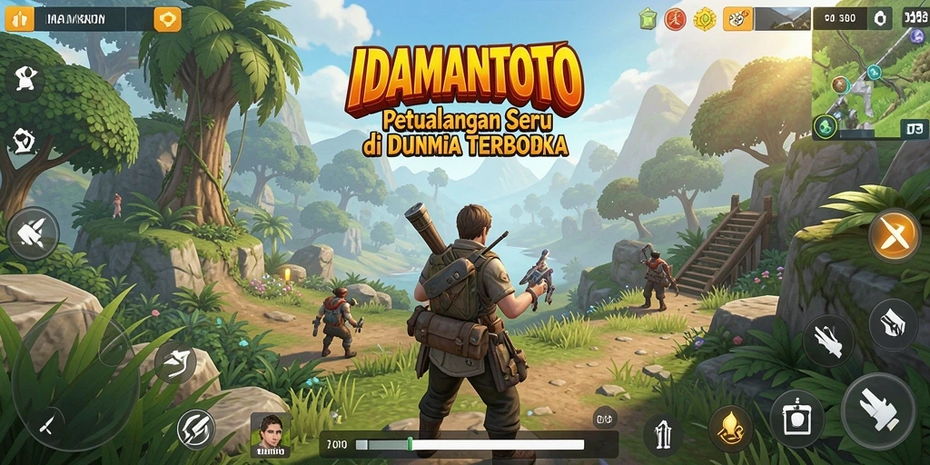 Tampilan gameplay seru dari IDAMANTOTO di dunia terbuka.