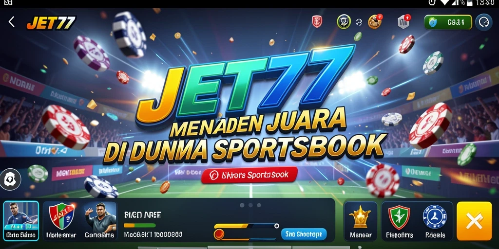 Tampilan gameplay menarik dari JET77 yang menampilkan taruhan olahraga.