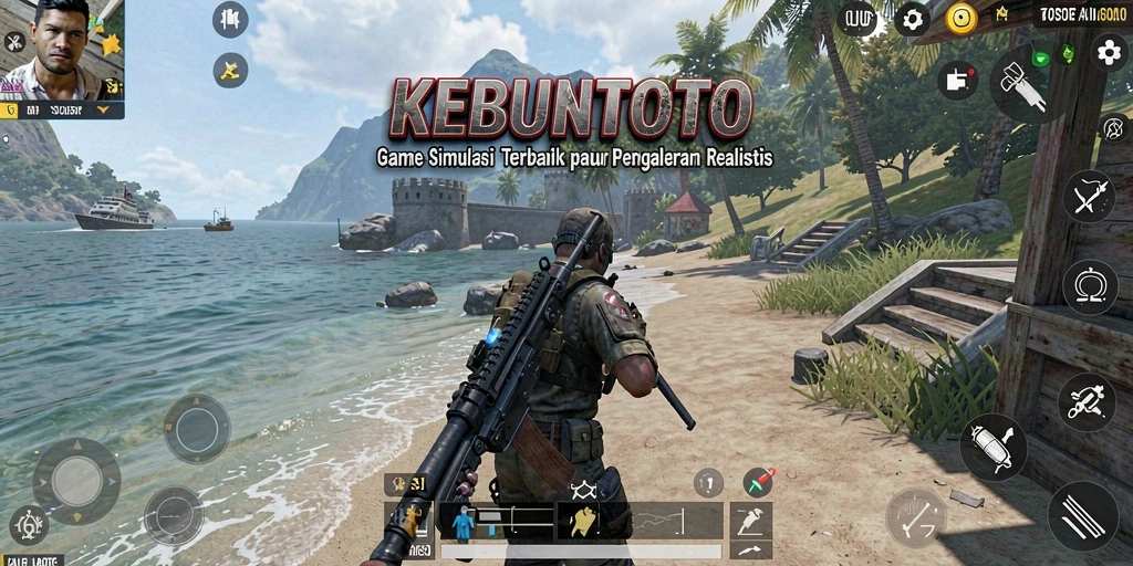 Screenshot KEBUNTOTO menampilkan gameplay simulasi yang mendalam.
