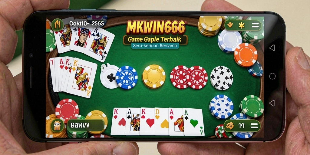 Tampilan gameplay Gaple yang seru dan interaktif di MKWIN666.