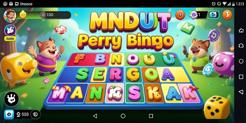 Screenshot gameplay MNDUIT yang menampilkan suasana Bingo yang seru.