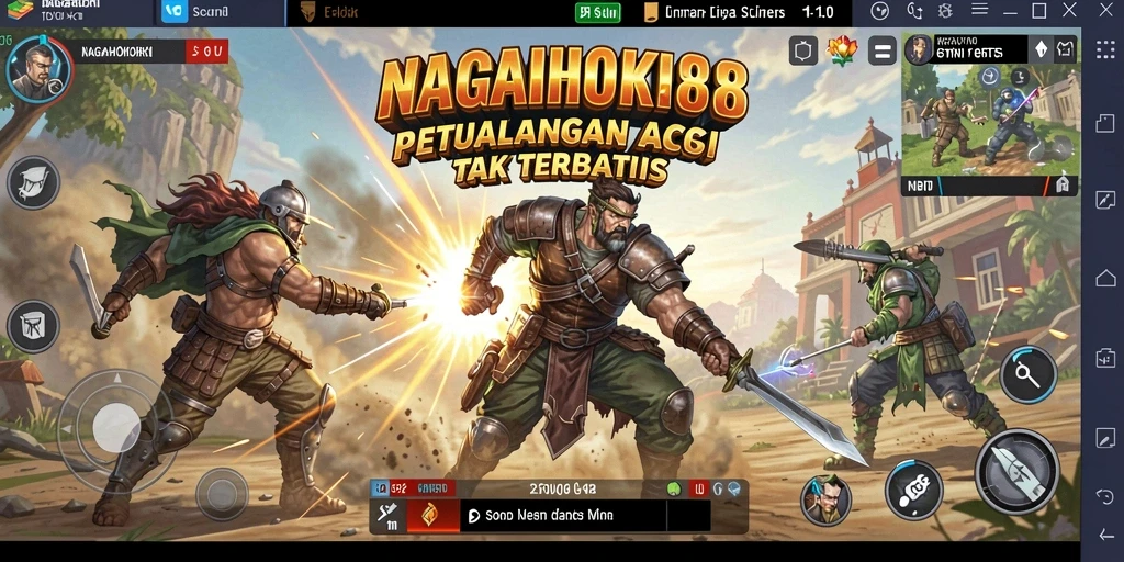 Tampilan gameplay seru NAGAHOKI88 dengan aksi cepat dan grafik menawan.