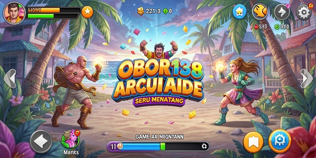 Tampilan gameplay <strong>OBOR138</strong> yang menarik dan seru.
