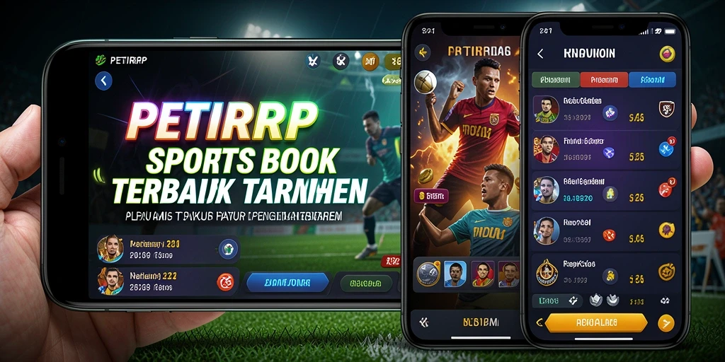 Screenshot utama PETIRRP menampilkan fitur taruhan olahraga yang menarik.