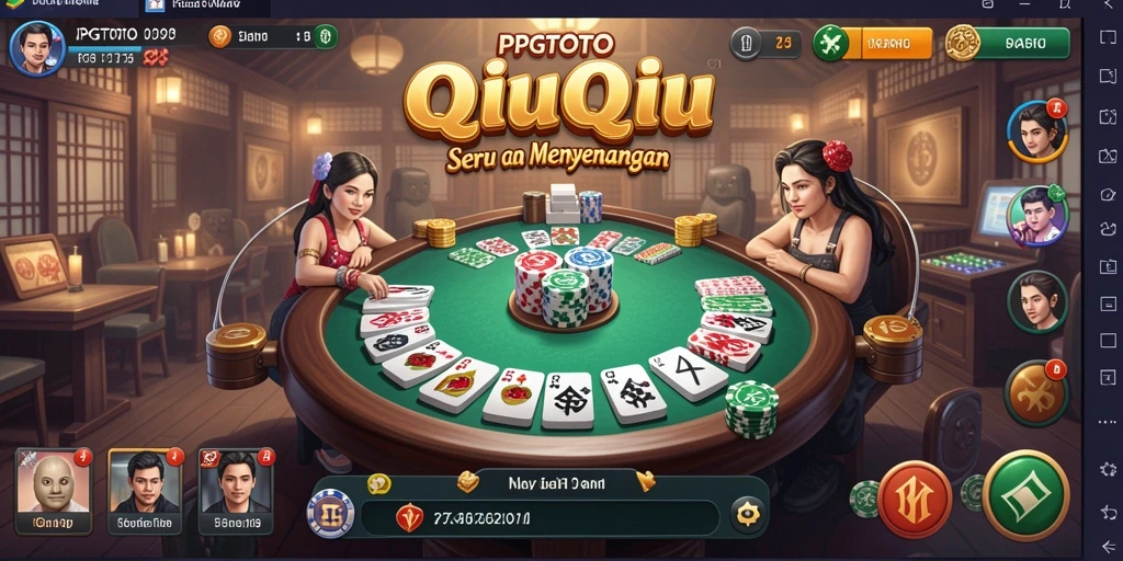 Tampilan seru gameplay QiuQiu di PGTOTO.