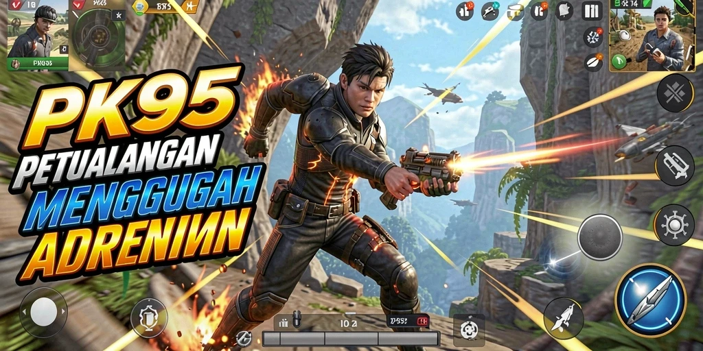 Tangkapan layar PK95 menampilkan aksi seru dalam pertarungan yang mendebarkan.