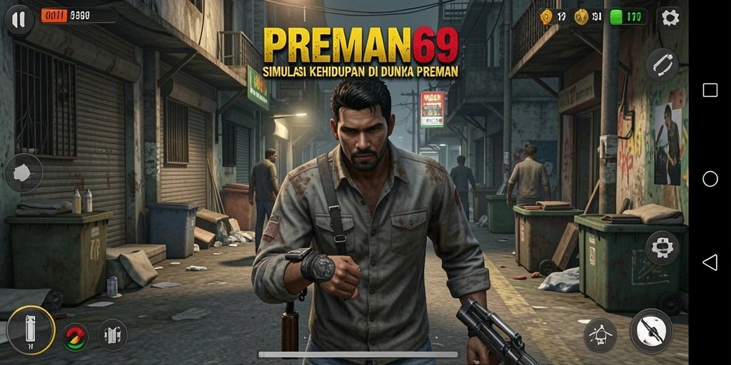 Tampilan menarik gameplay PREMAN69 dengan simulasi kehidupan preman.