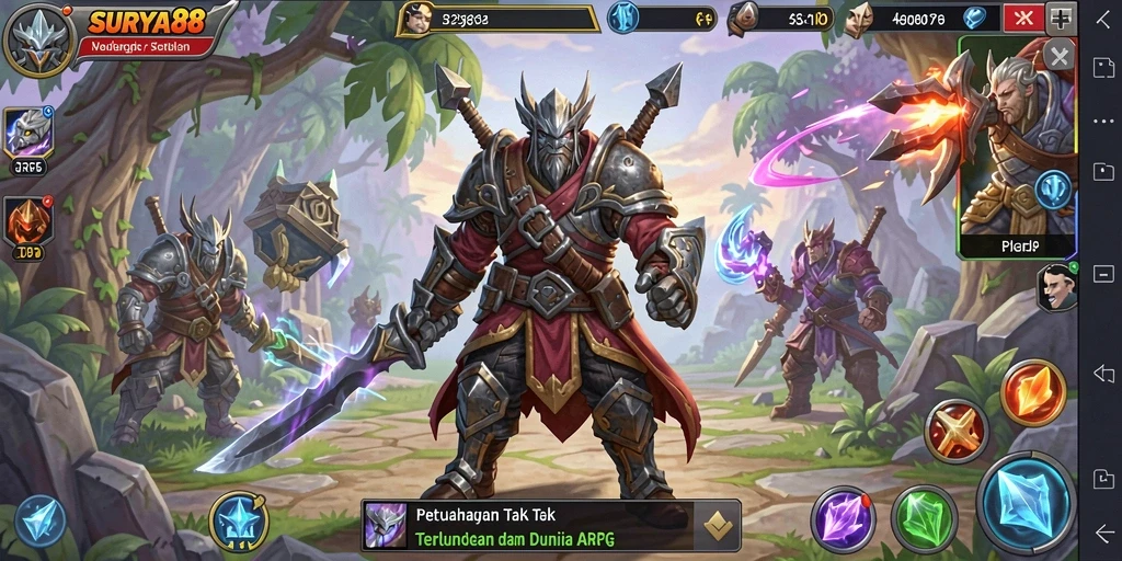 Tampilan gameplay SURYA88 yang mendebarkan dan penuh aksi.