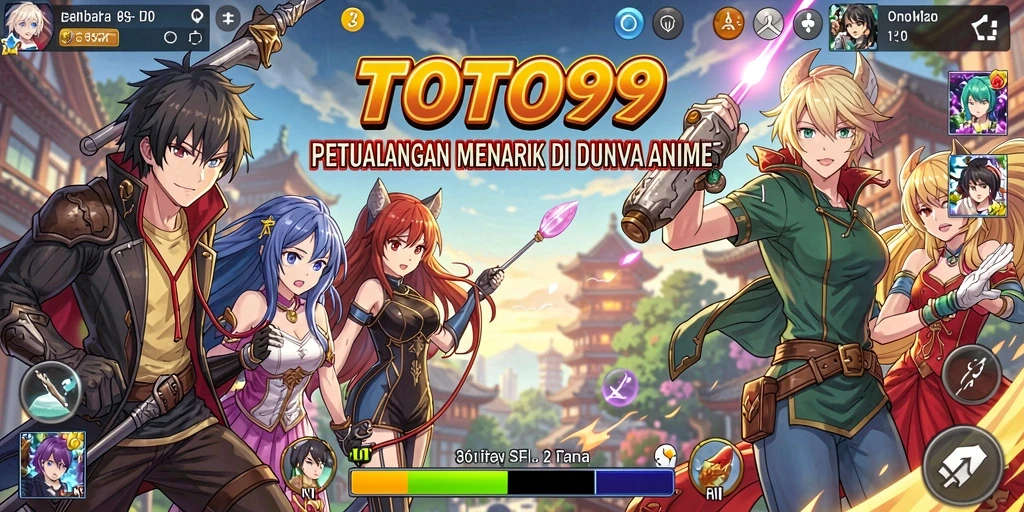 Tampilan gameplay TOTO99 dengan karakter Anime yang menarik.