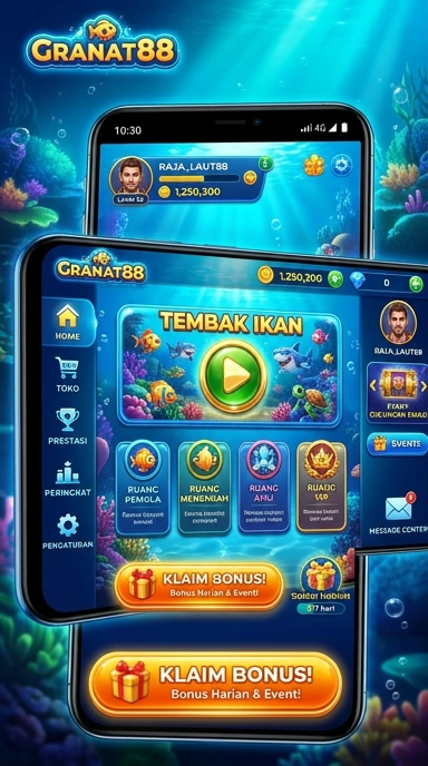 Tampilan antarmuka pengguna granat88 yang menarik dan sederhana.